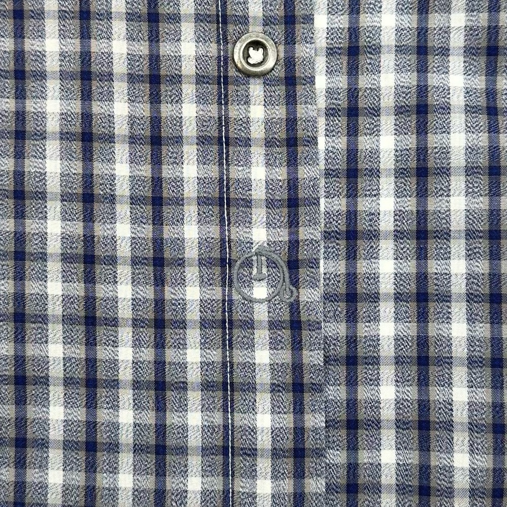 Maker & Company Men's Plaid Check Button Down Shirt Short Sleeve Large - Picture 3 of 9